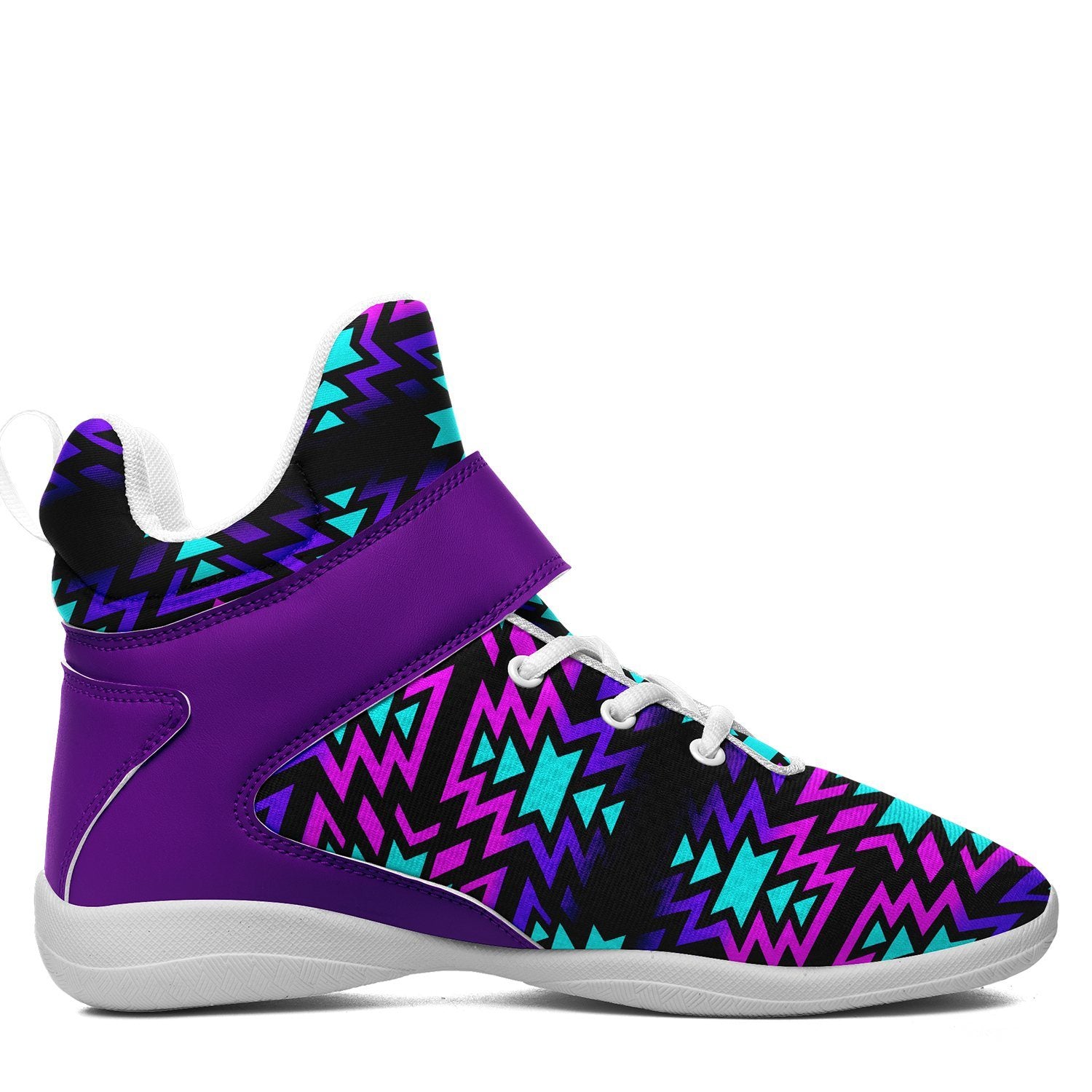 Black Fire Winter Sunset Ipottaa Basketball / Sport High Top Shoes 49 Dzine