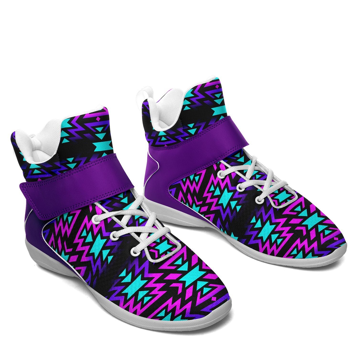 Black Fire Winter Sunset Ipottaa Basketball / Sport High Top Shoes 49 Dzine