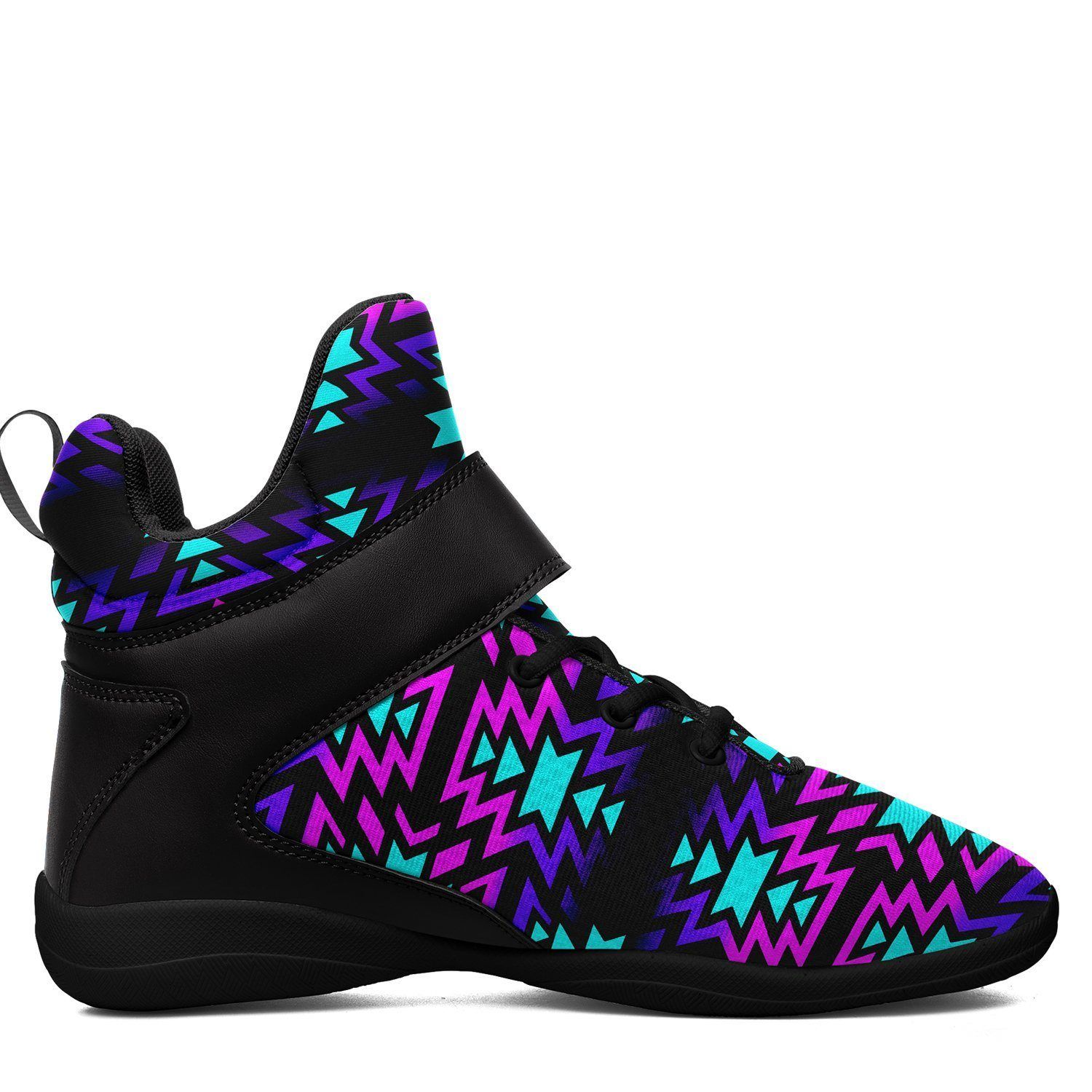 Black Fire Winter Sunset Ipottaa Basketball / Sport High Top Shoes - Black Sole 49 Dzine