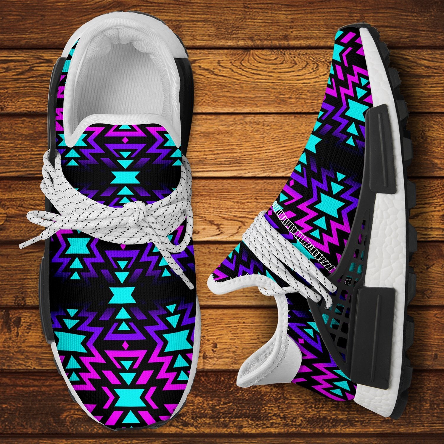 Black Fire Winter Sunset Okaki Sneakers Shoes 49 Dzine