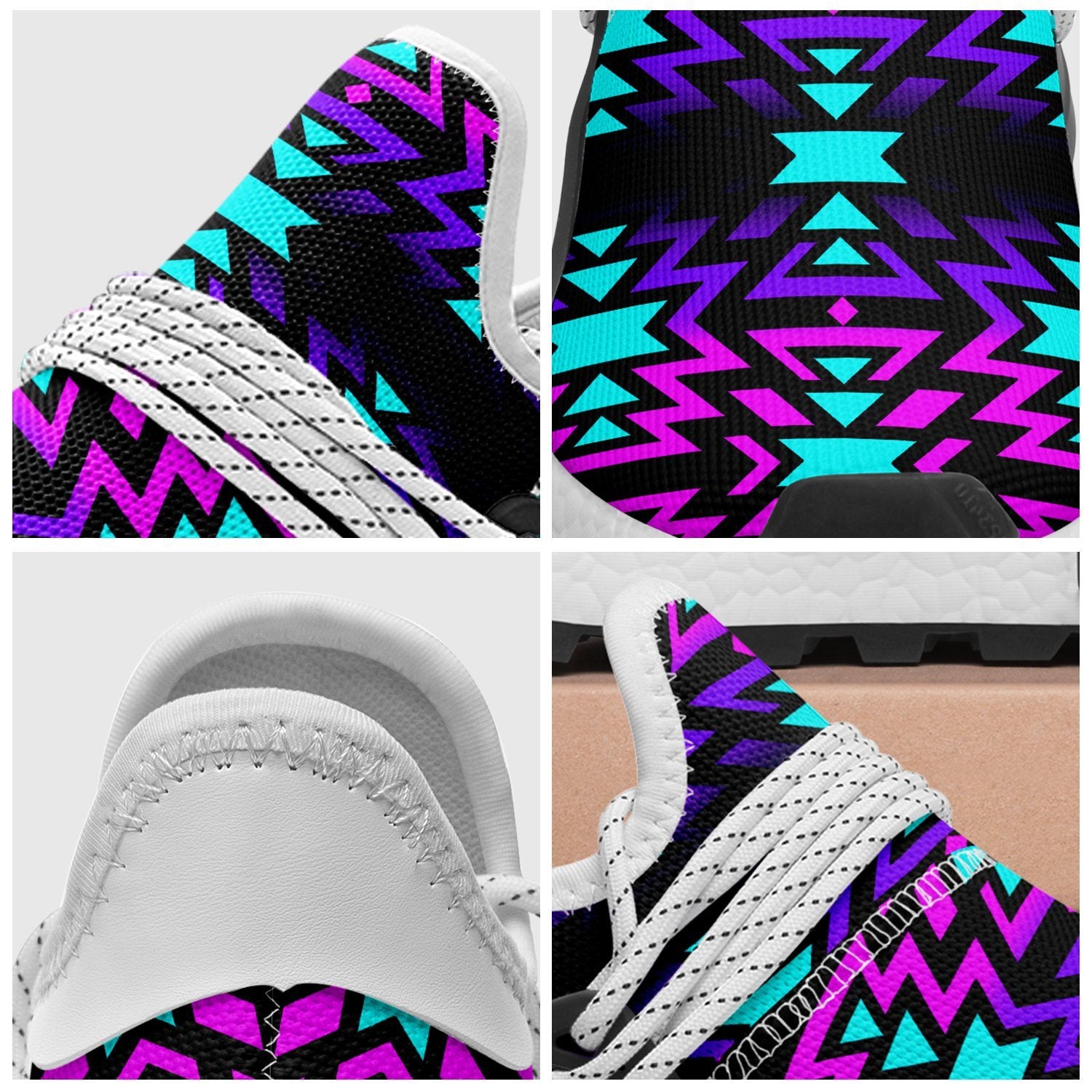 Black Fire Winter Sunset Okaki Sneakers Shoes 49 Dzine