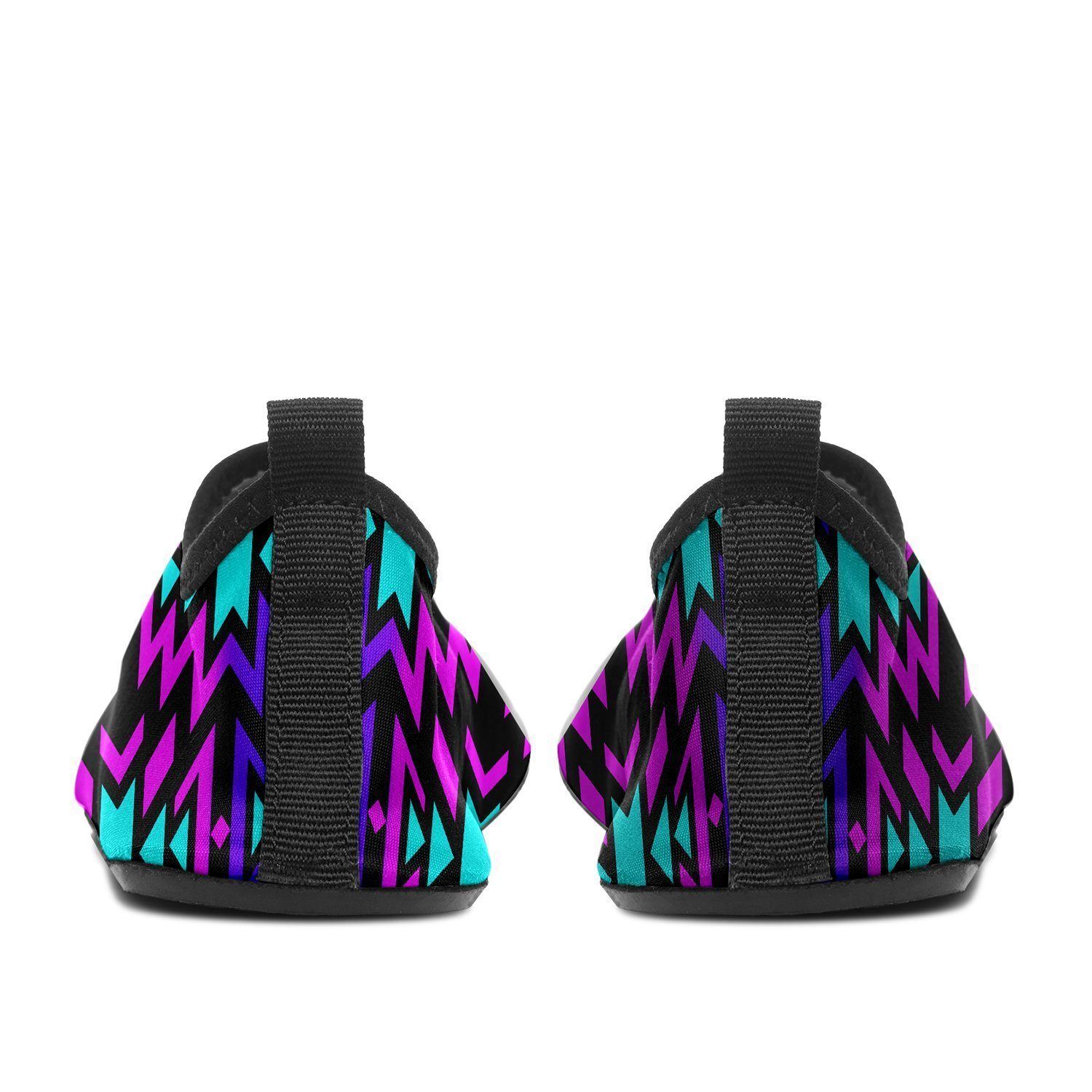 Black Fire Winter Sunset Sockamoccs Kid's Slip On Shoes 49 Dzine