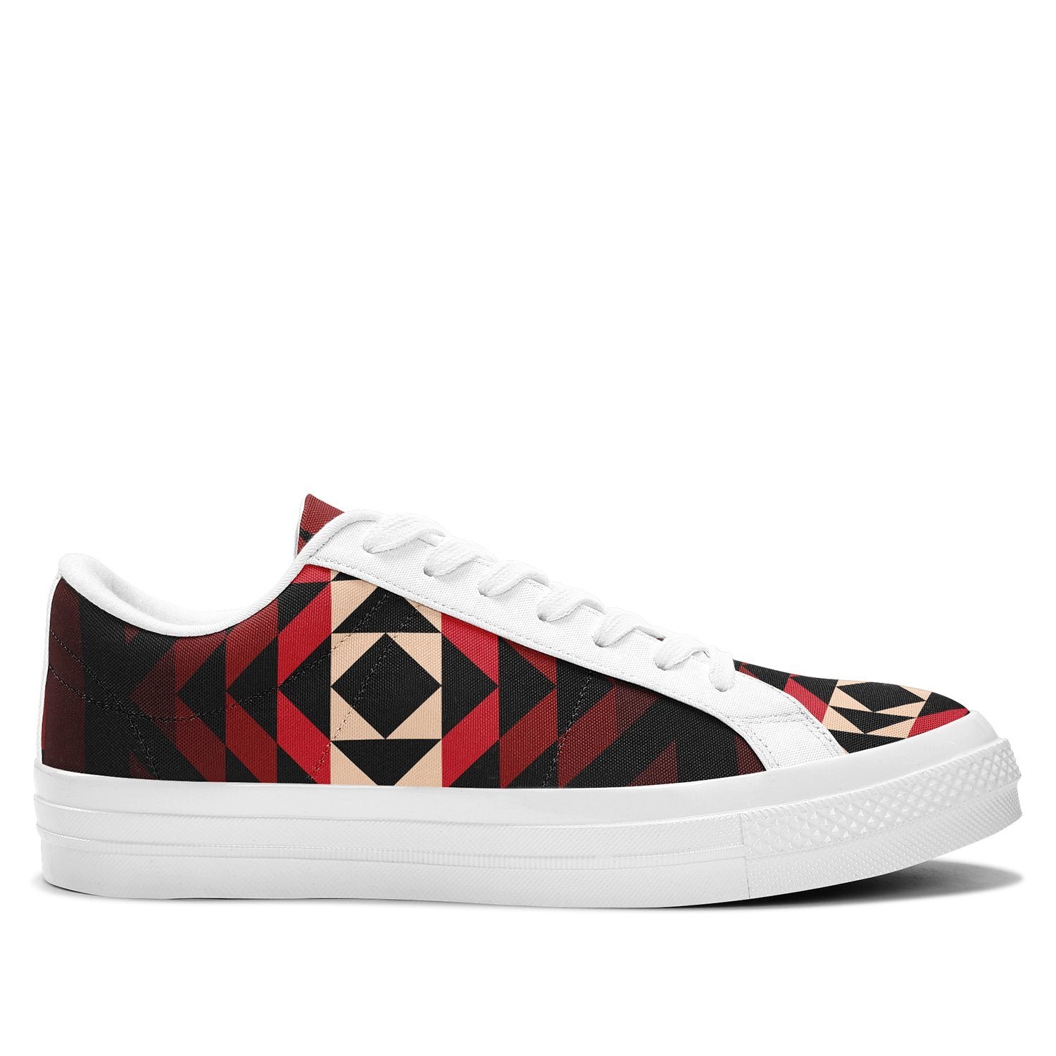 Black Rose Aapisi Low Top Canvas Shoes White Sole aapisi Herman