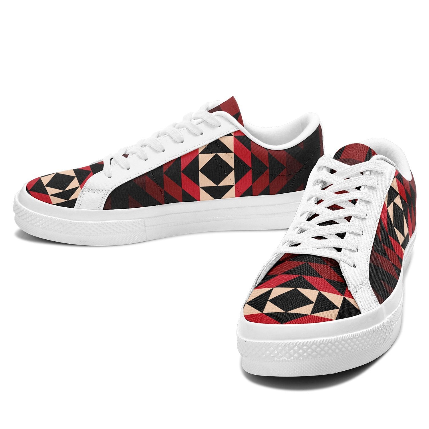Black Rose Aapisi Low Top Canvas Shoes White Sole aapisi Herman