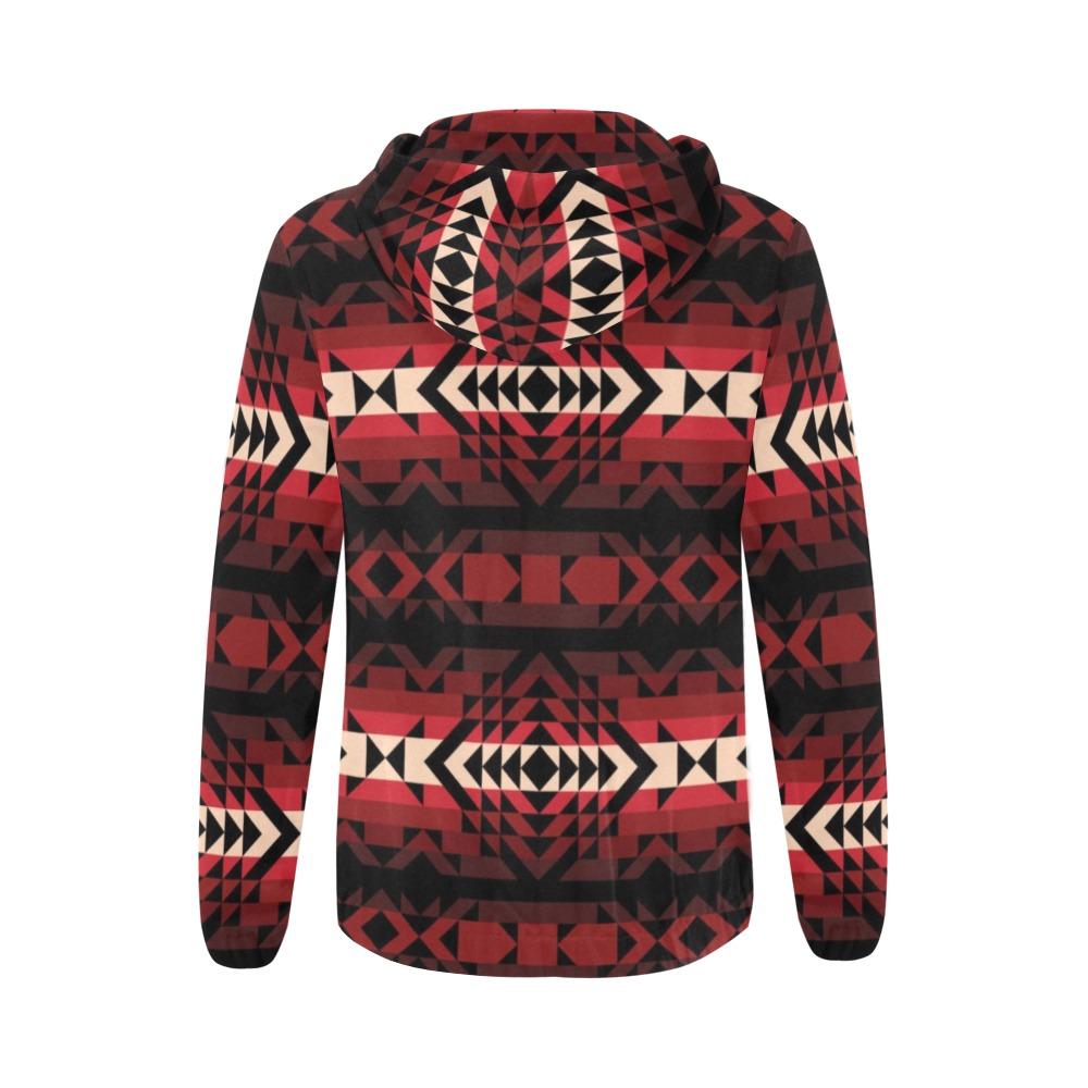 Black Rose All Over Print Full Zip Hoodie for Women (Model H14) All Over Print Full Zip Hoodie for Women (H14) e-joyer