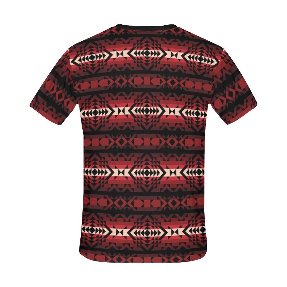 Black Rose All Over Print T-Shirt for Men (USA Size) (Model T40) All Over Print T-Shirt for Men (T40) e-joyer