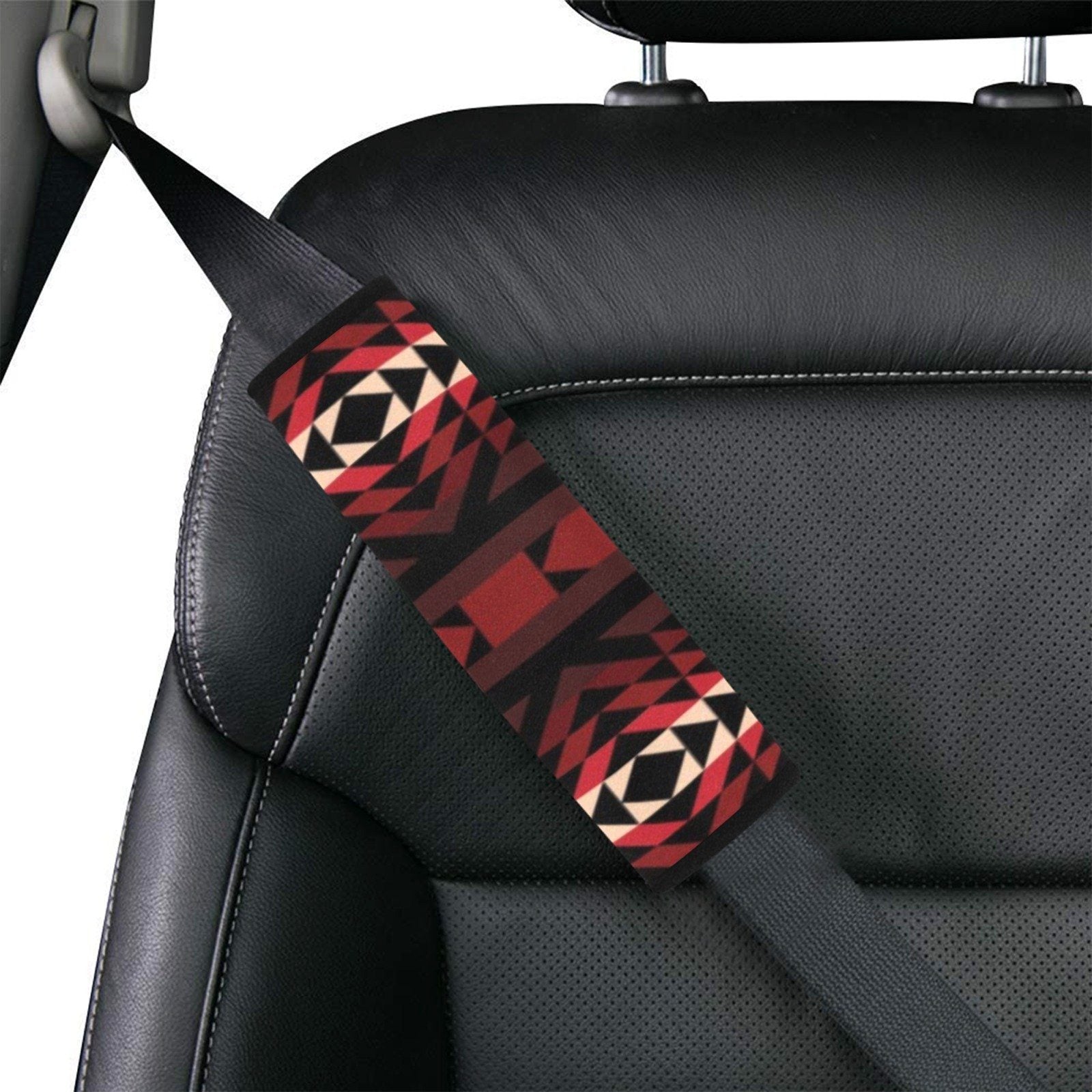 Black Rose Car Seat Belt Cover 7''x12.6'' (Pack of 2) Car Seat Belt Cover 7x12.6 (Pack of 2) e-joyer