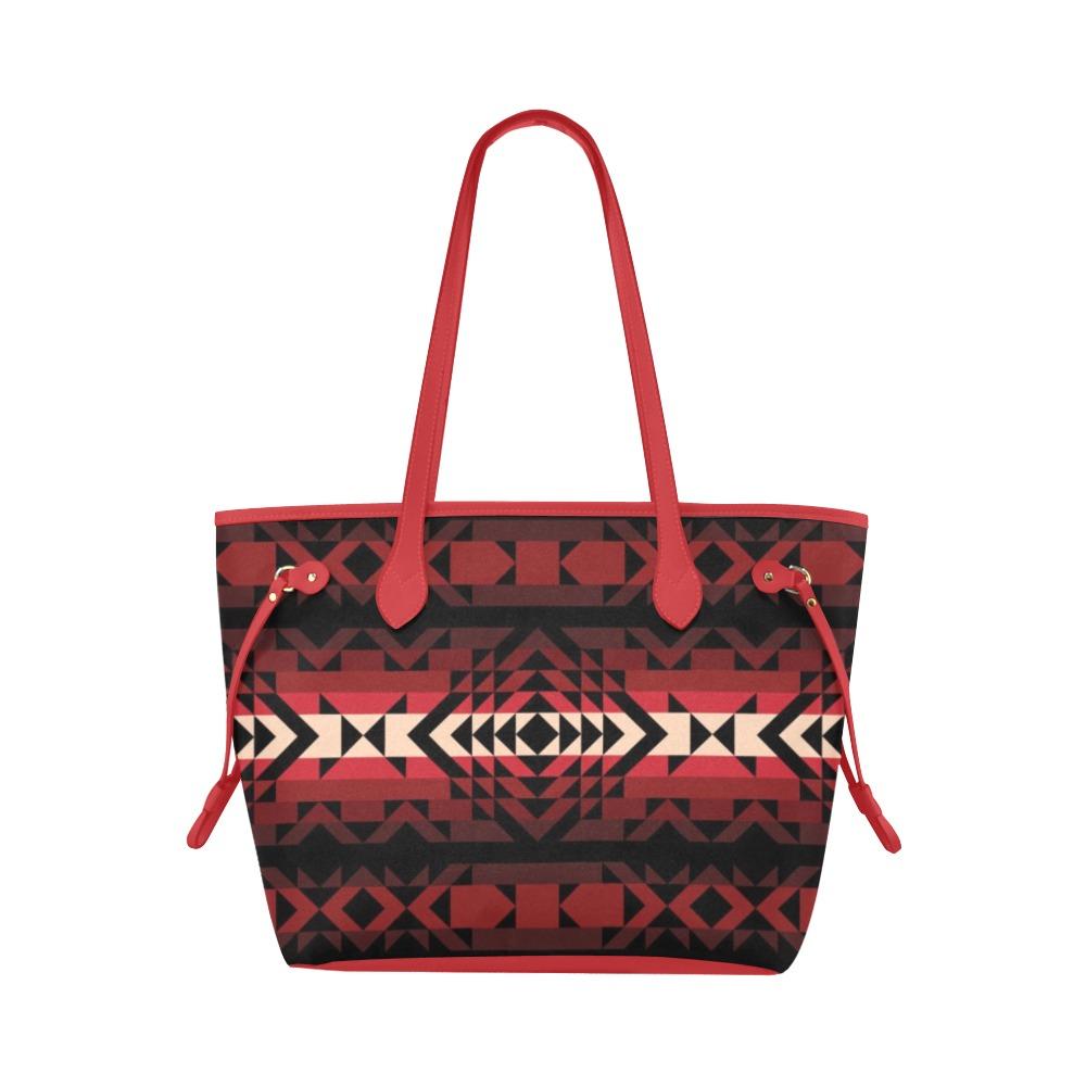 Black Rose Clover Canvas Tote Bag (Model 1661) Clover Canvas Tote Bag (1661) e-joyer