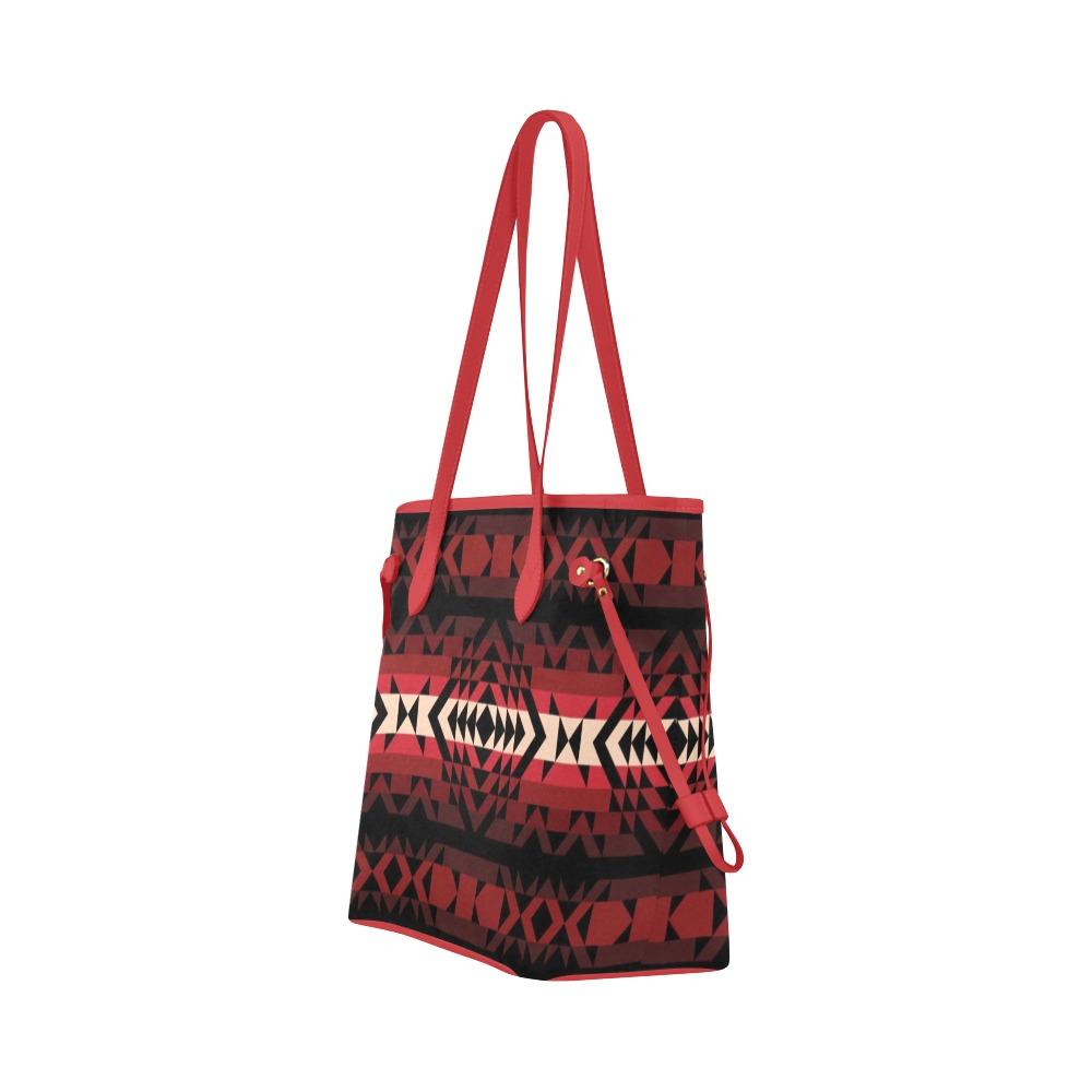Black Rose Clover Canvas Tote Bag (Model 1661) Clover Canvas Tote Bag (1661) e-joyer