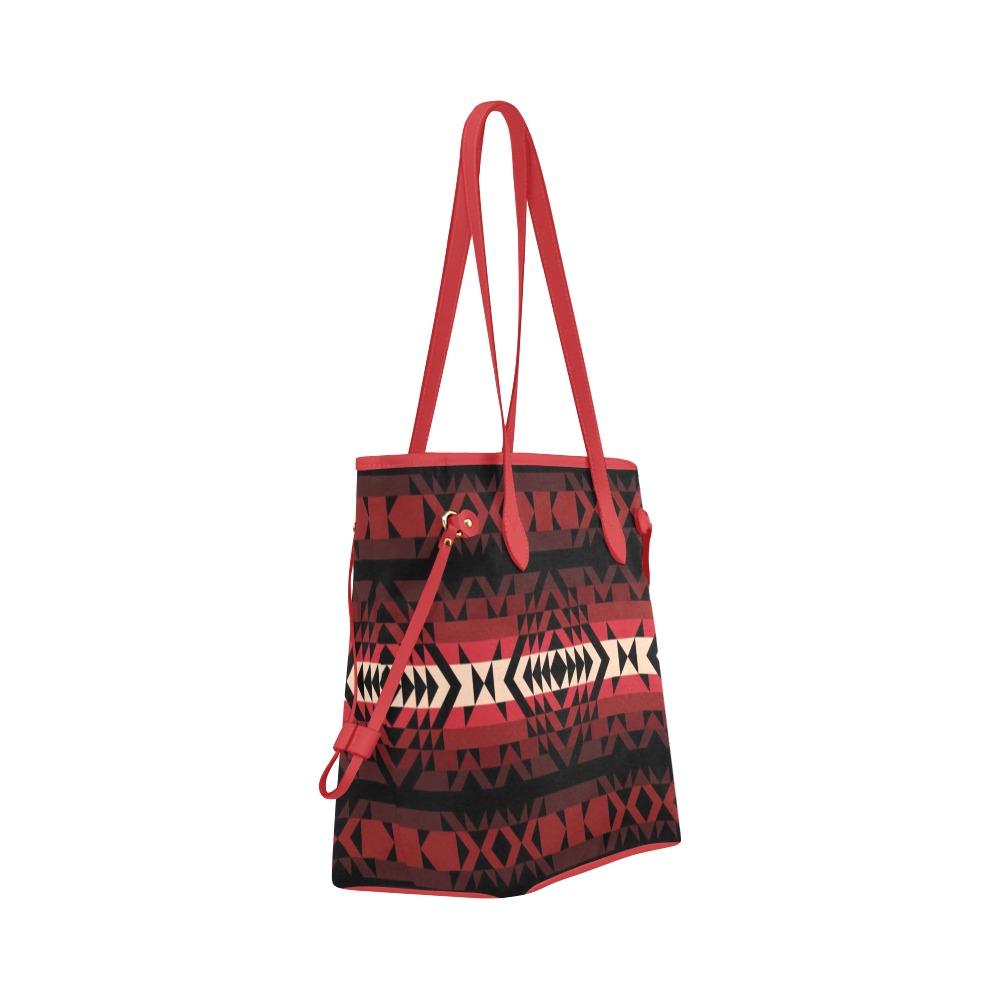 Black Rose Clover Canvas Tote Bag (Model 1661) Clover Canvas Tote Bag (1661) e-joyer