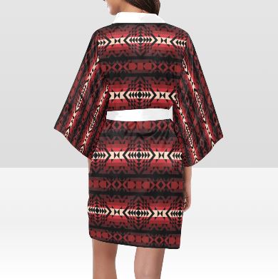 Black Rose Kimono Robe Artsadd