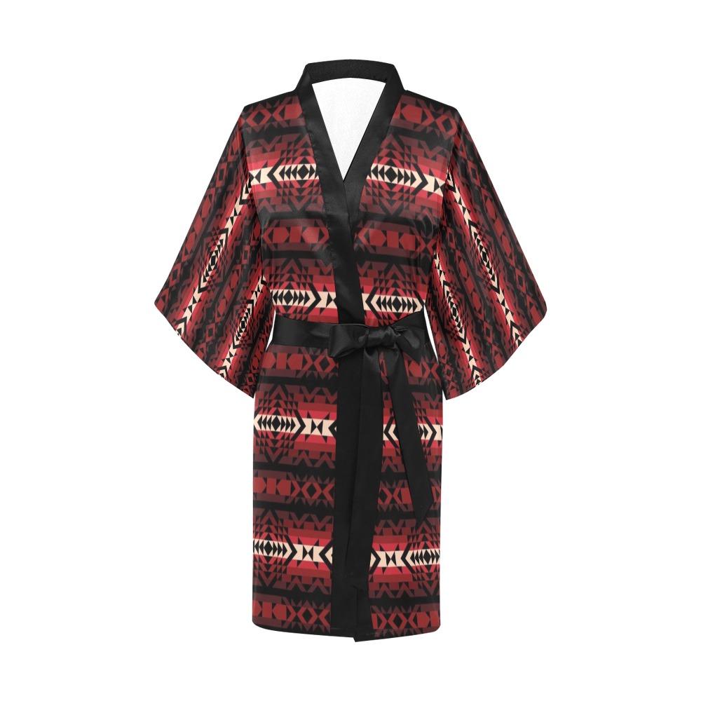 Black Rose Kimono Robe Artsadd