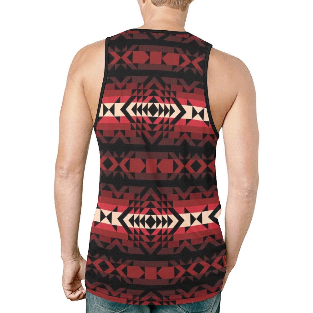 Black Rose New All Over Print Tank Top for Men (Model T46) New All Over Print Tank Top for Men (T46) e-joyer 