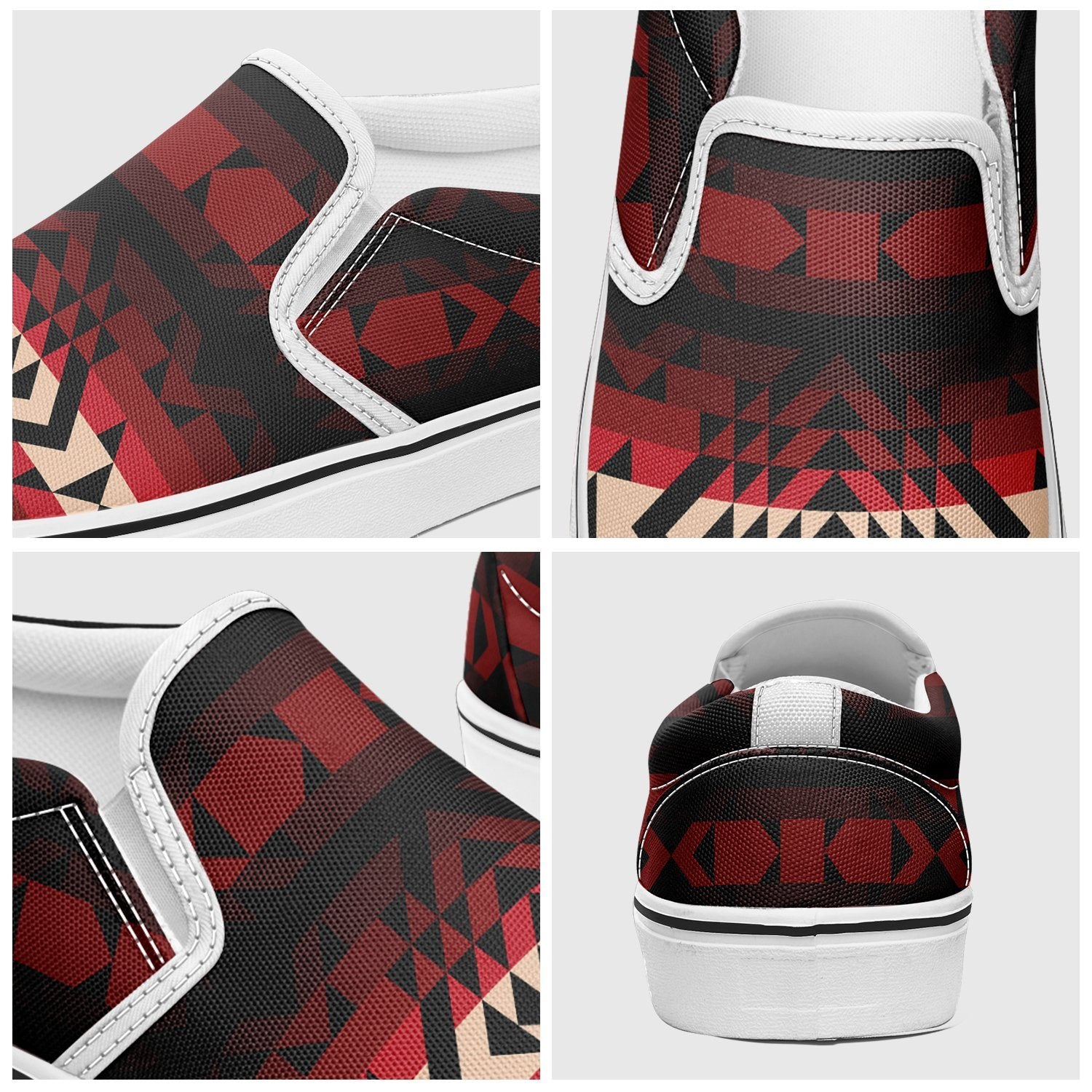 Black Rose Otoyimm Canvas Slip On Shoes otoyimm Herman