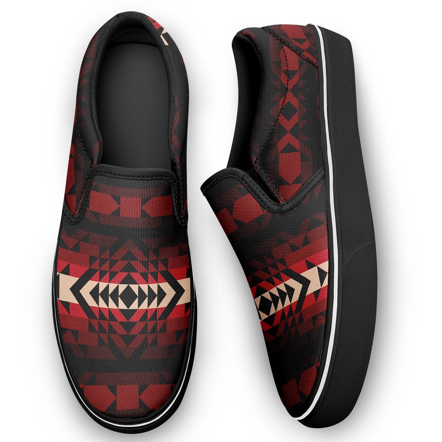 Black Rose Otoyimm Canvas Slip On Shoes otoyimm Herman