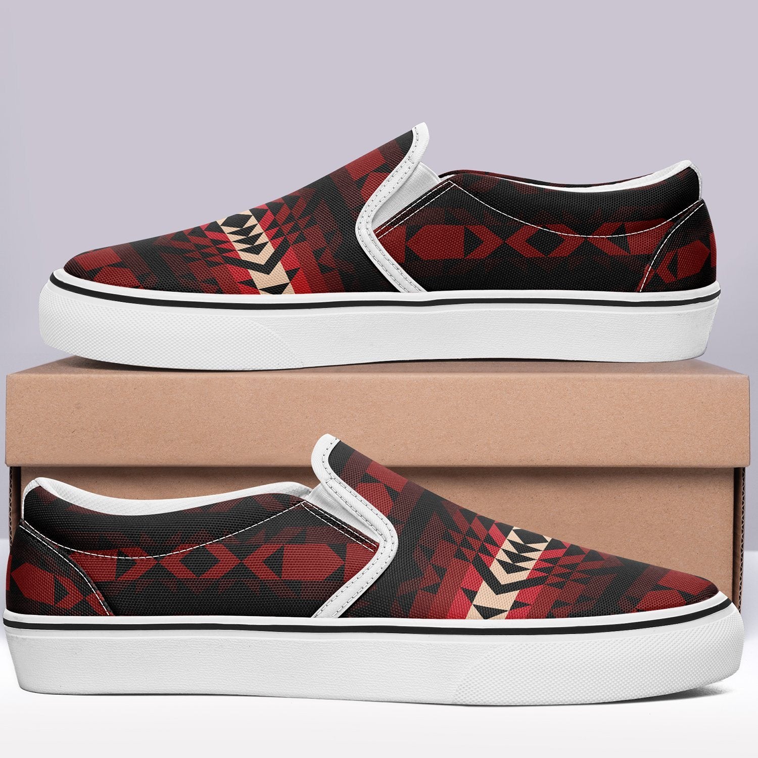 Black Rose Otoyimm Kid's Canvas Slip On Shoes otoyimm Herman