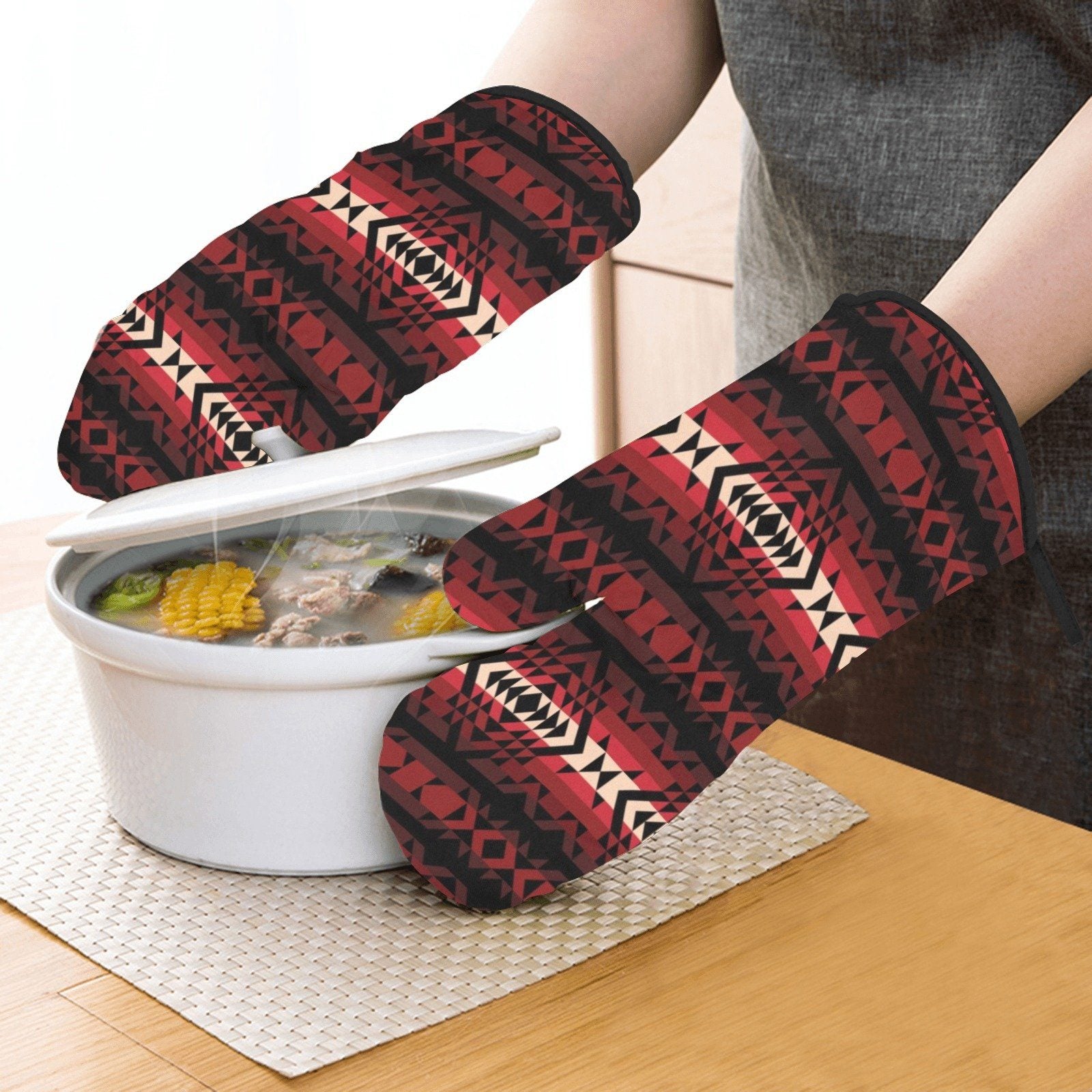 Black Rose Oven Mitt & Pot Holder Oven Mitt & Pot Holder e-joyer