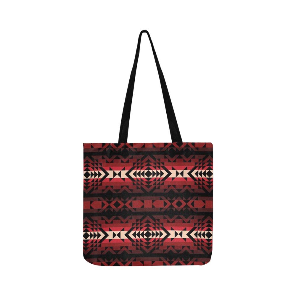 Black Rose Reusable Shopping Bag Model 1660 (Two sides) Shopping Tote Bag (1660) e-joyer