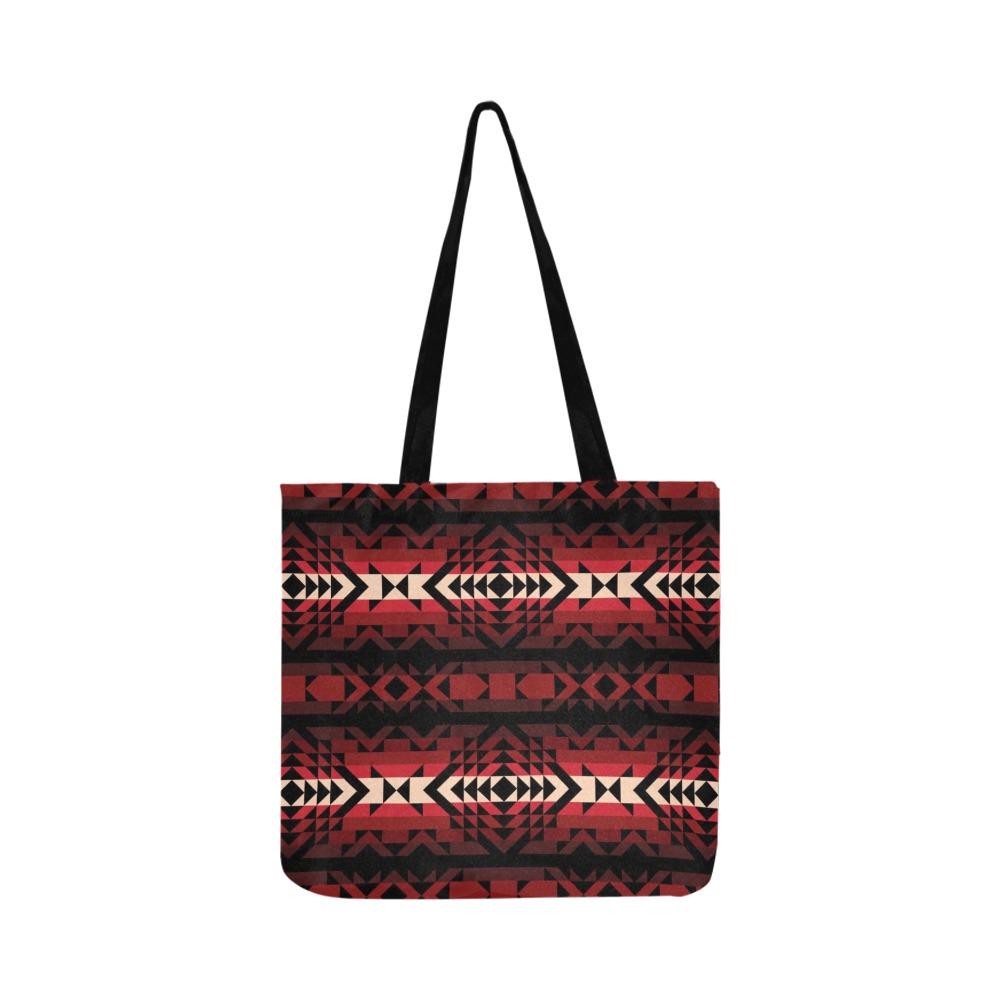 Black Rose Reusable Shopping Bag Model 1660 (Two sides) Shopping Tote Bag (1660) e-joyer