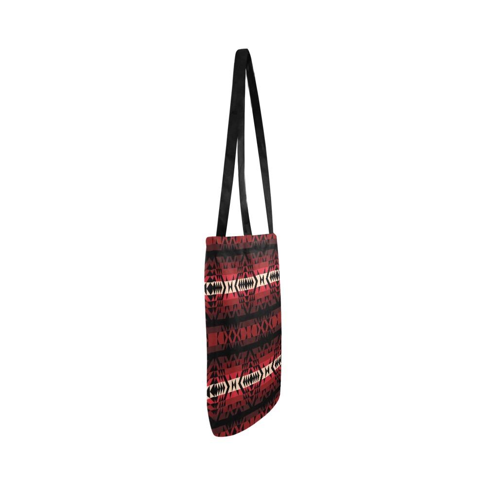 Black Rose Reusable Shopping Bag Model 1660 (Two sides) Shopping Tote Bag (1660) e-joyer
