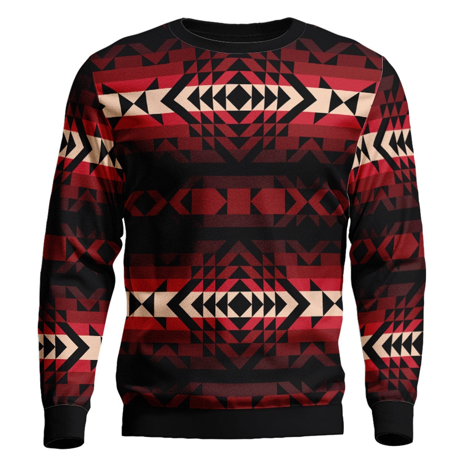 Black Rose Unisex Crewneck Long Sleeve Top 49 Dzine