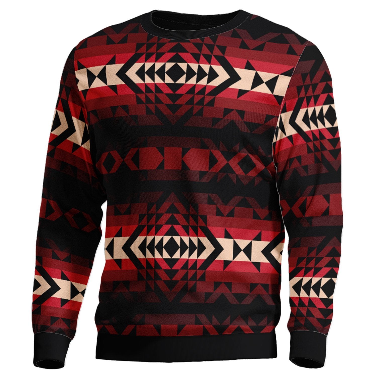 Black Rose Unisex Crewneck Long Sleeve Top 49 Dzine