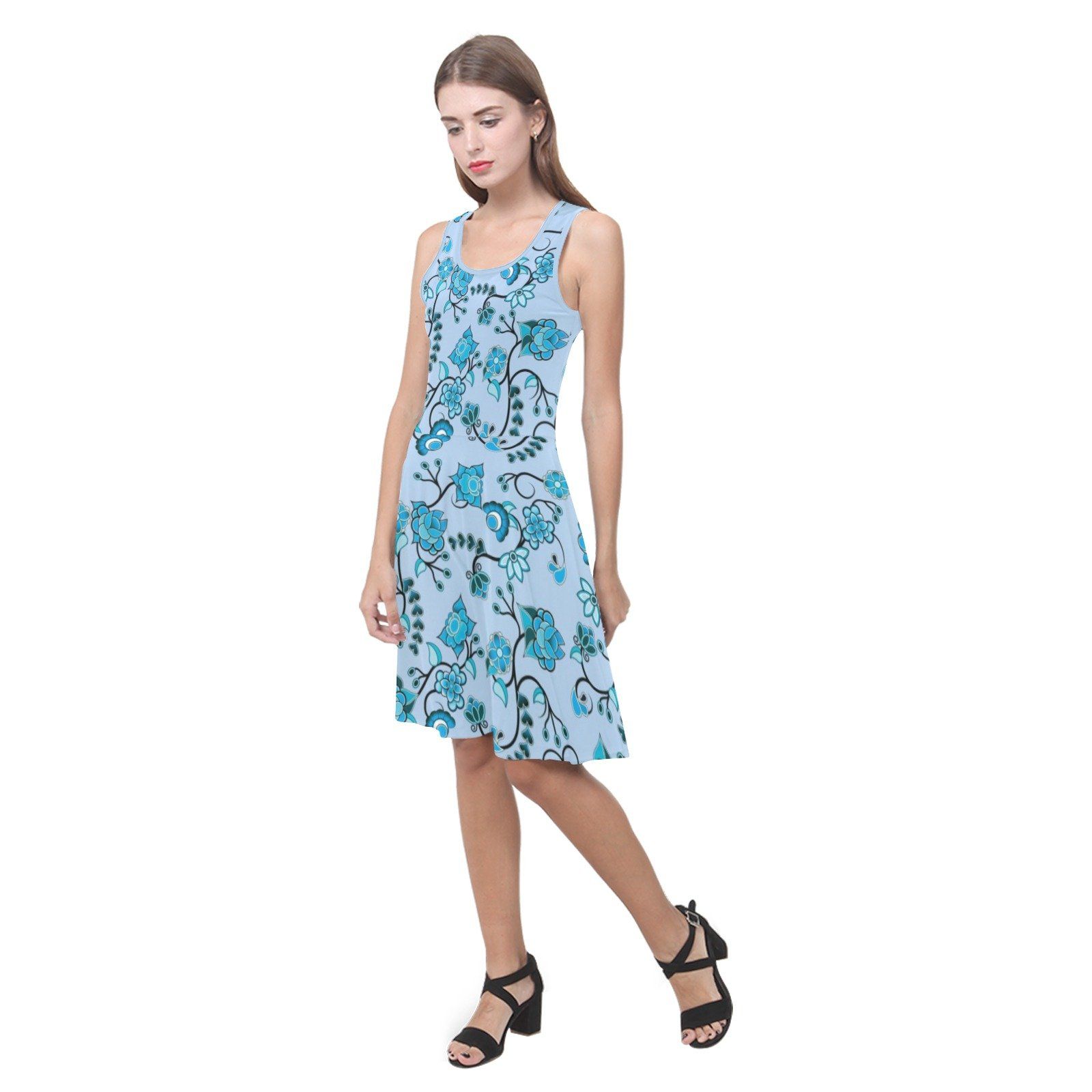 Blue Floral Amour Atalanta Sundress (Model D04) Atalanta Sundress (D04) e-joyer