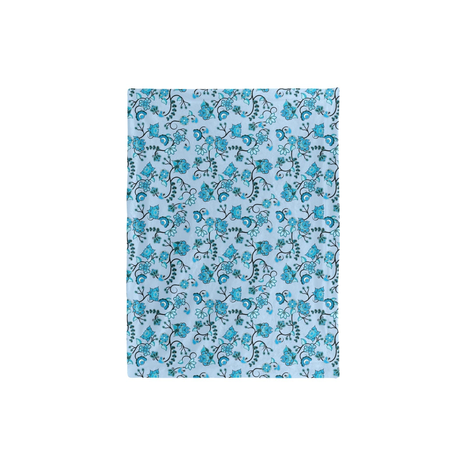 Blue Floral Amour Baby Blanket 30"x40" Baby Blanket 30"x40" e-joyer