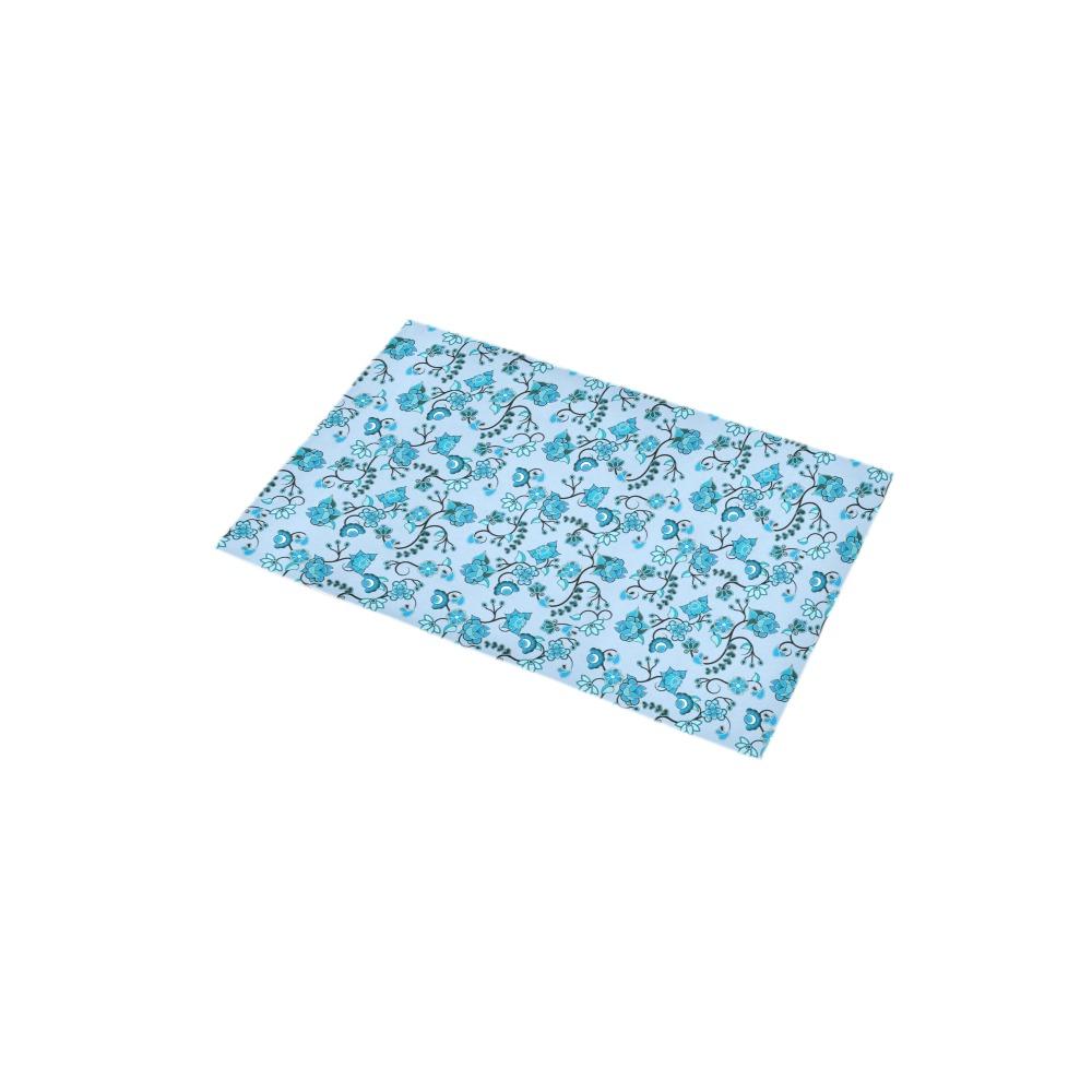 Blue Floral Amour Bath Rug 16''x 28'' Bath Rug 16''x 28'' e-joyer