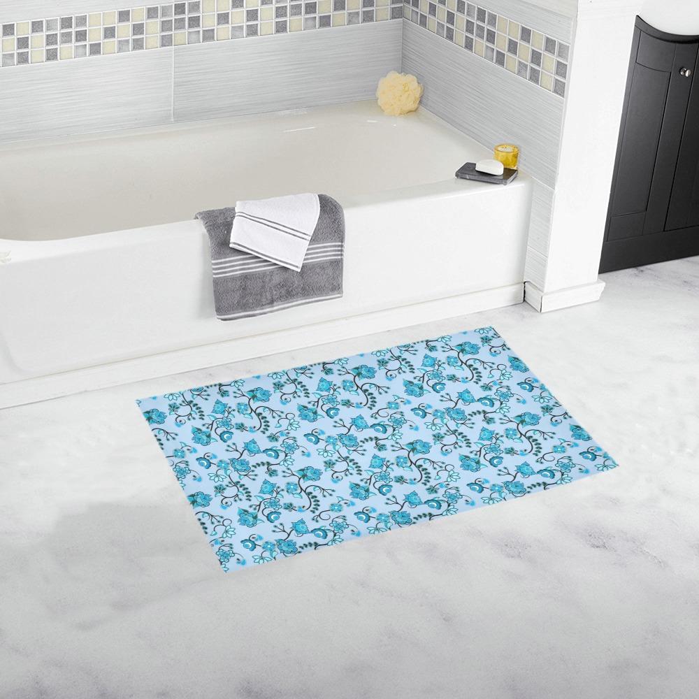 Blue Floral Amour Bath Rug 16''x 28'' Bath Rug 16''x 28'' e-joyer