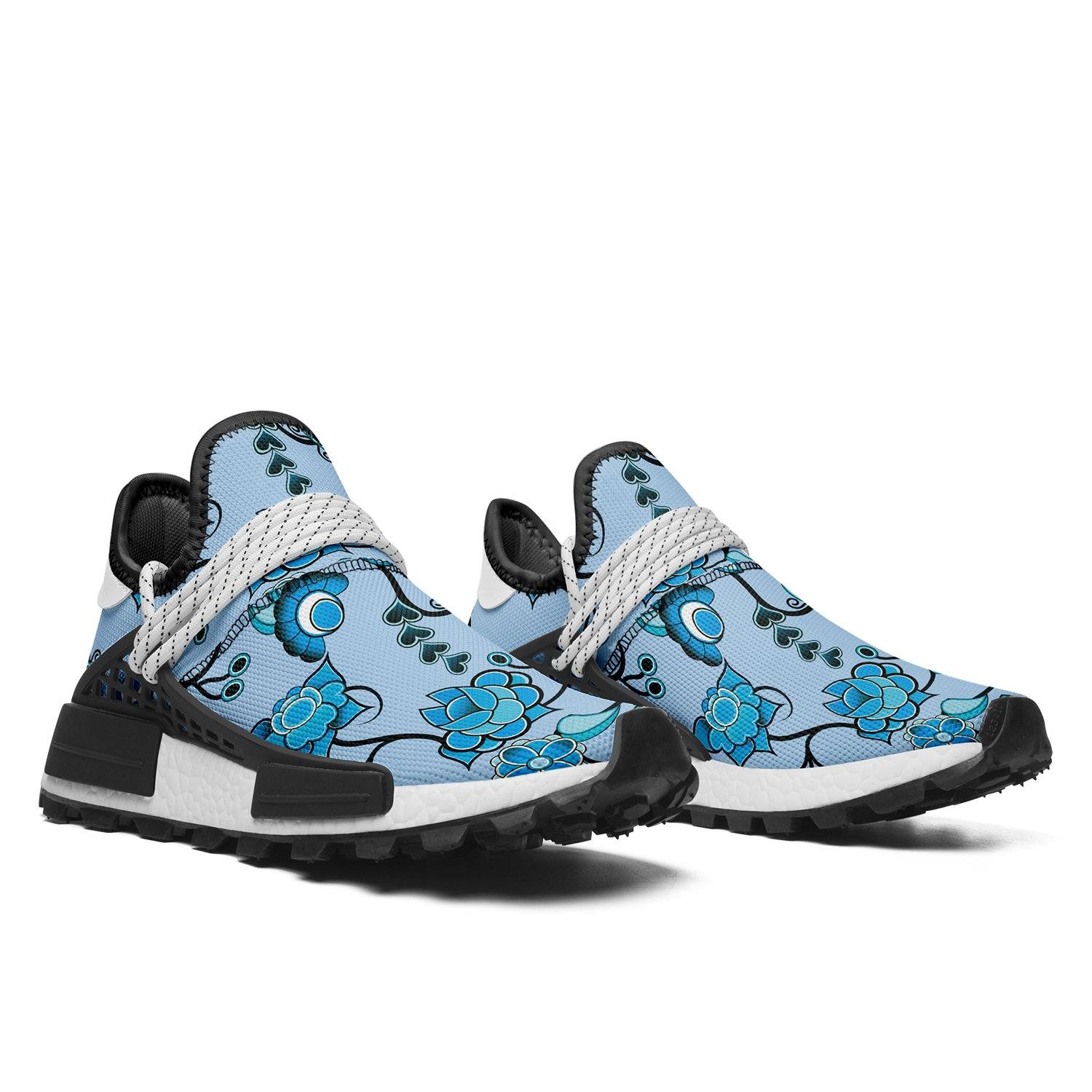 Blue Floral Amour Okaki Sneakers Shoes Herman