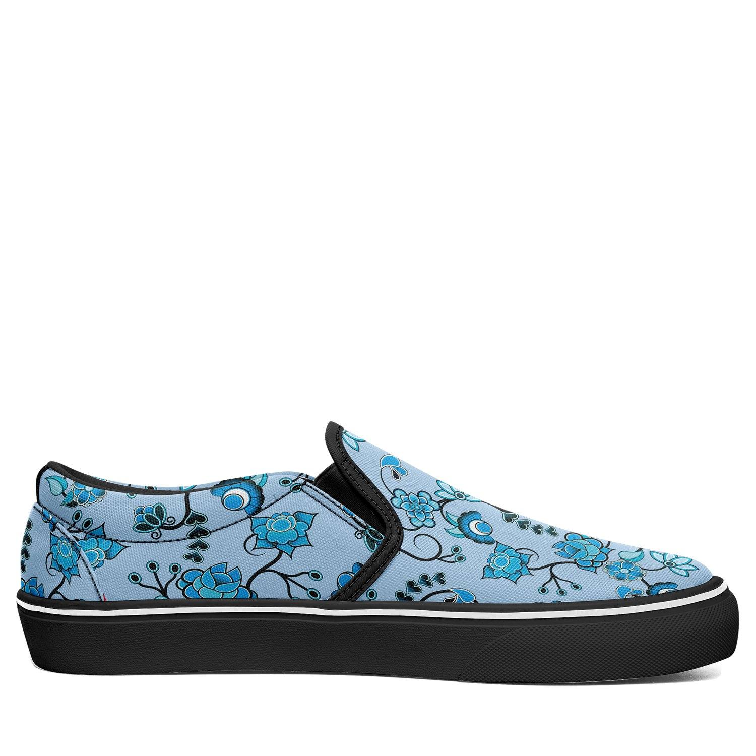 Blue Floral Amour Otoyimm Canvas Slip On Shoes otoyimm Herman