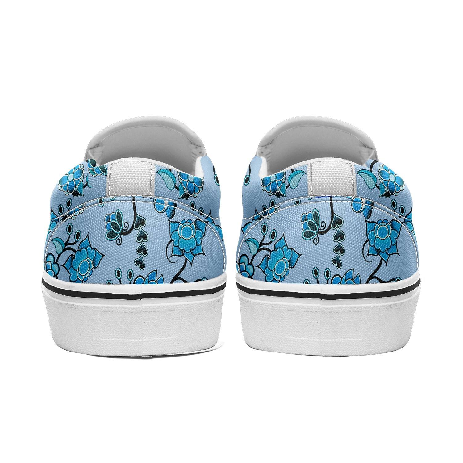 Blue Floral Amour Otoyimm Canvas Slip On Shoes otoyimm Herman