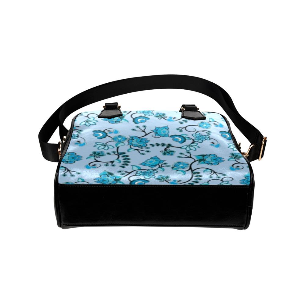 Blue Floral Amour Shoulder Handbag (Model 1634) Shoulder Handbags (1634) e-joyer