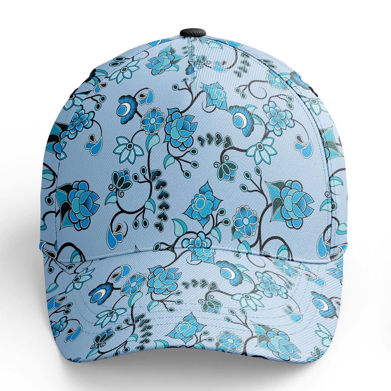 Blue Floral Amour Snapback Hat hat Herman