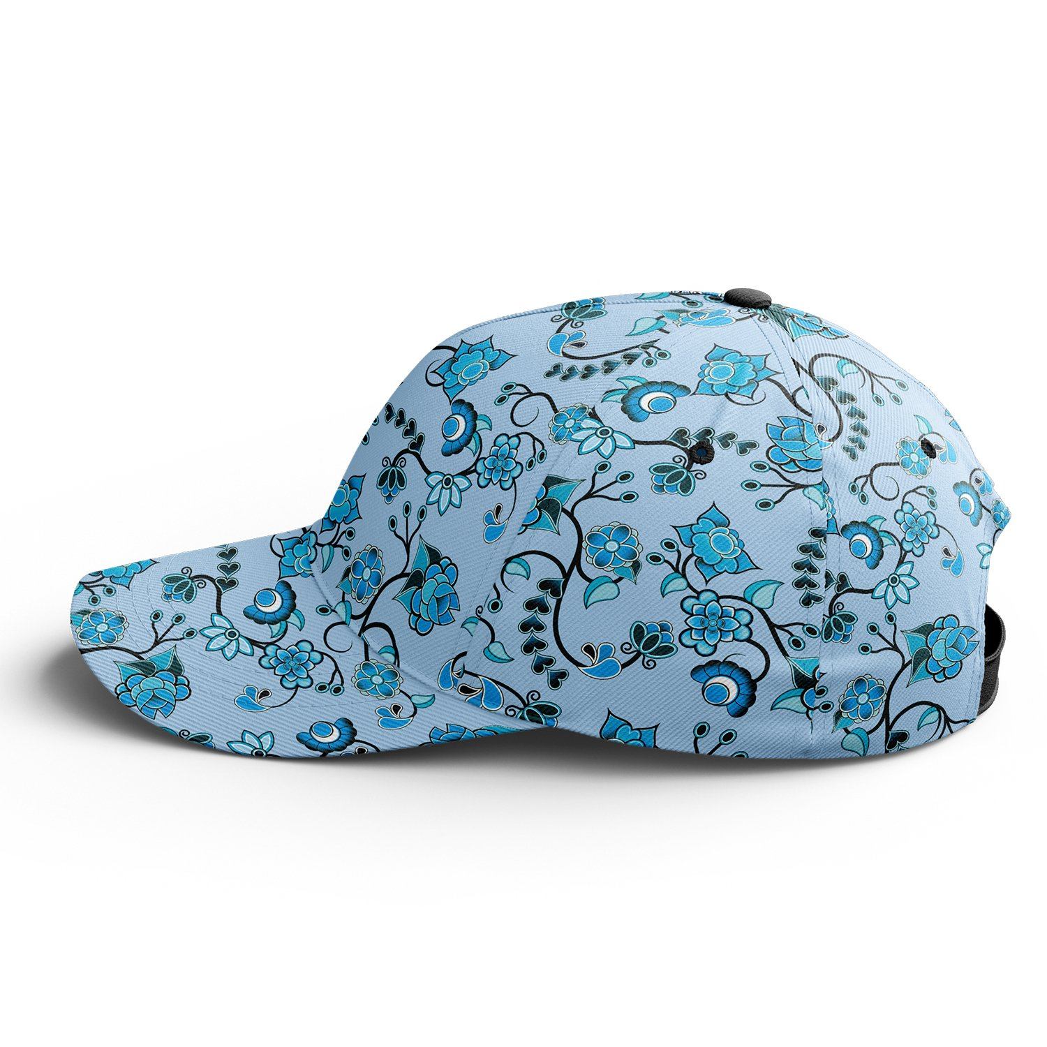 Blue Floral Amour Snapback Hat hat Herman