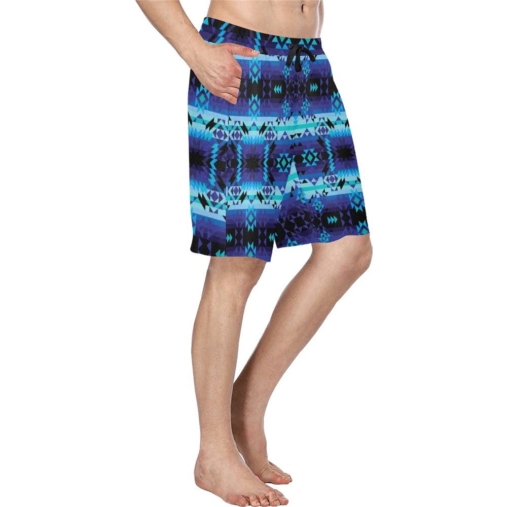 Blue Star Men's All Over Print Casual Shorts (Model L23) short e-joyer