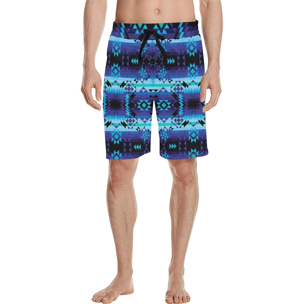 Blue Star Men's All Over Print Casual Shorts (Model L23) short e-joyer