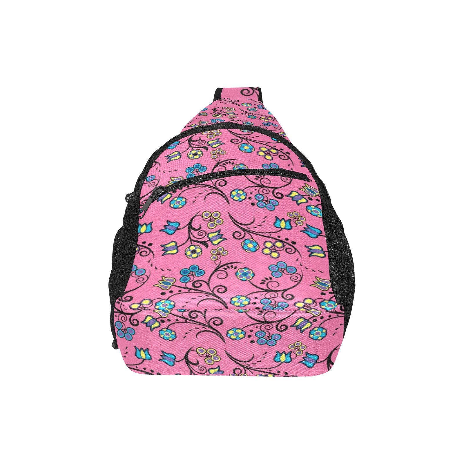 Blue Trio Bubblegum All Over Print Chest Bag (Model 1719) All Over Print Chest Bag (1719) e-joyer