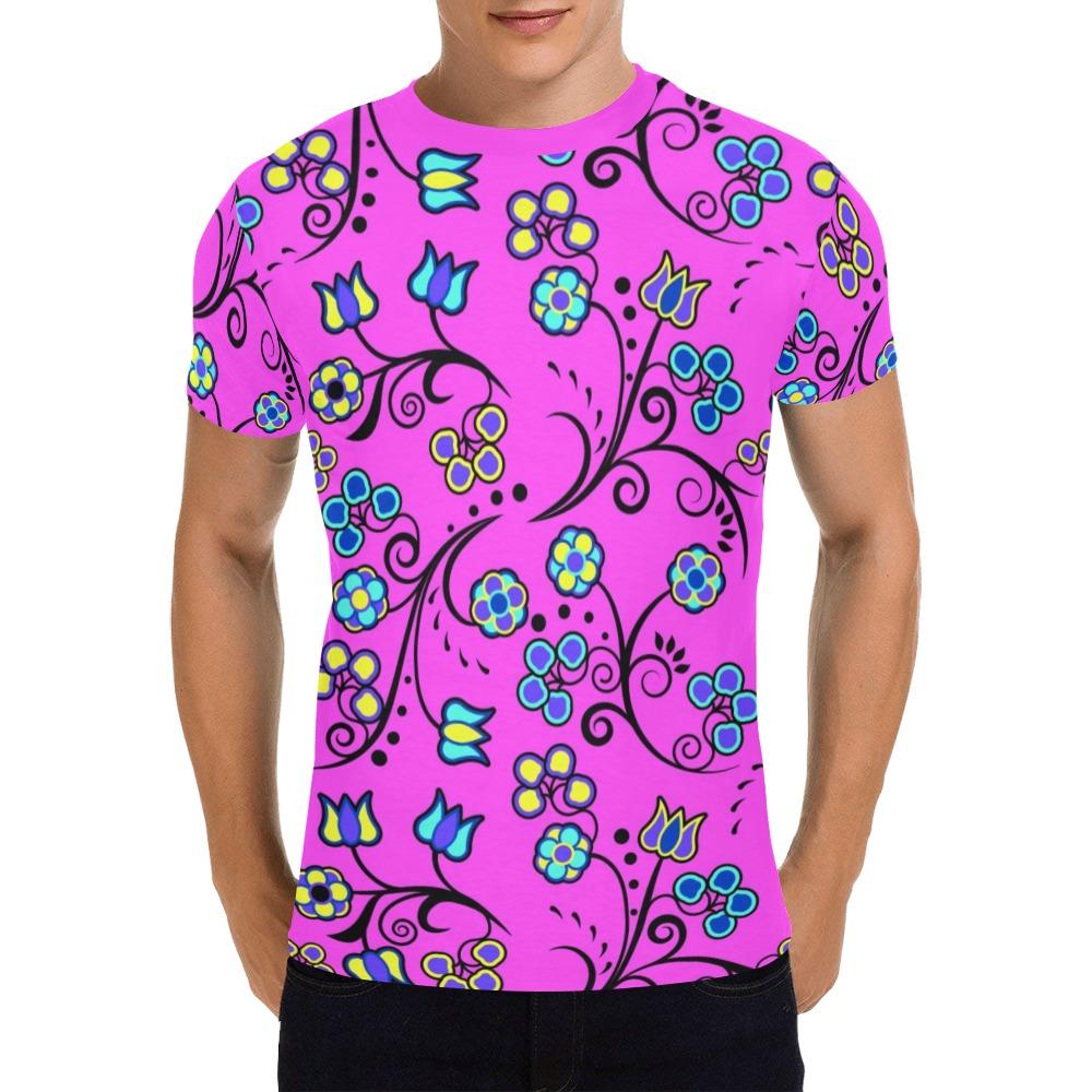 Blue Trio Bubblegum All Over Print T-Shirt for Men (USA Size) (Model T40) All Over Print T-Shirt for Men (T40) e-joyer
