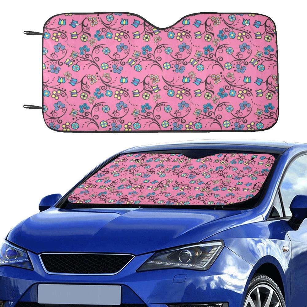 Blue Trio Bubblegum Car Sun Shade 55"x30" Car Sun Shade e-joyer
