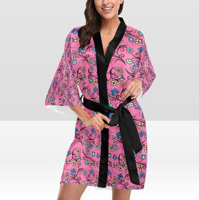 Blue Trio Bubblegum Kimono Robe Artsadd