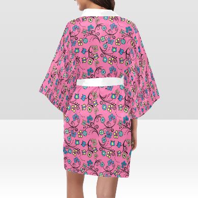 Blue Trio Bubblegum Kimono Robe Artsadd