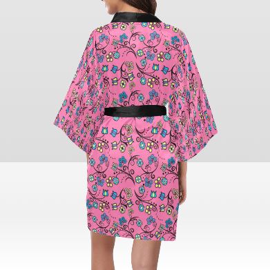 Blue Trio Bubblegum Kimono Robe Artsadd