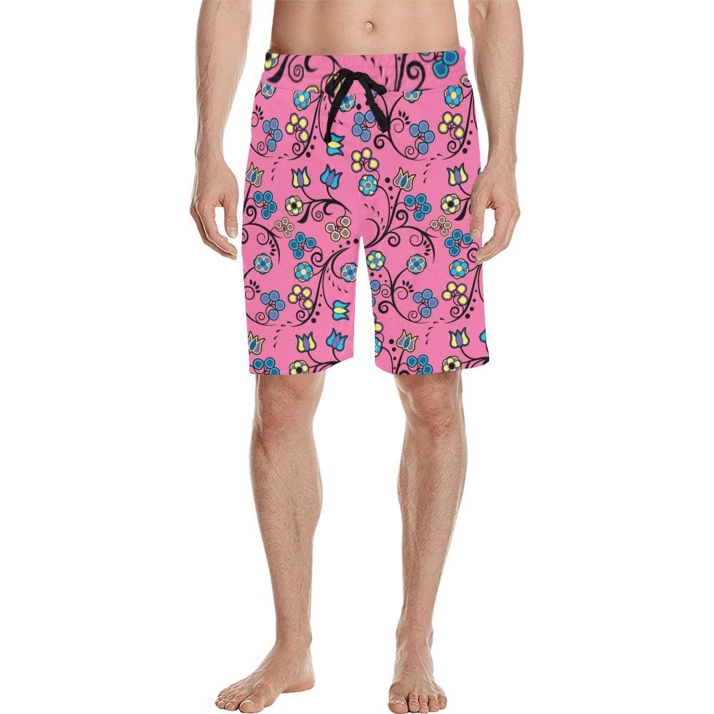 Blue Trio Bubblegum Men's All Over Print Casual Shorts (Model L23) short e-joyer