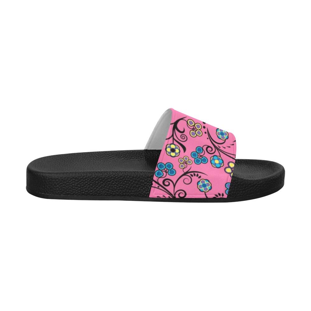 Blue Trio Bubblegum Men's Slide Sandals (Model 057) Men's Slide Sandals (057) e-joyer