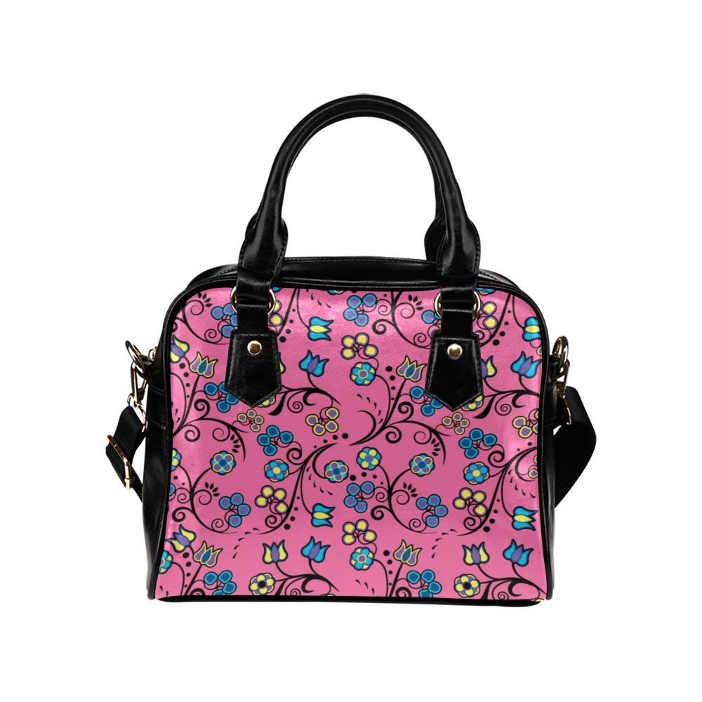 Blue Trio Bubblegum Shoulder Handbag (Model 1634) bag e-joyer