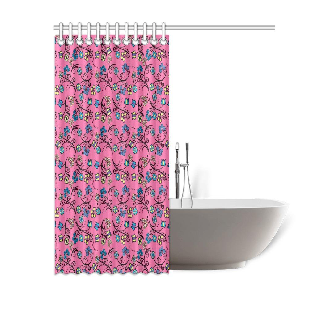 Blue Trio Bubblegum Shower Curtain 60"x72" Shower Curtain 60"x72" e-joyer 