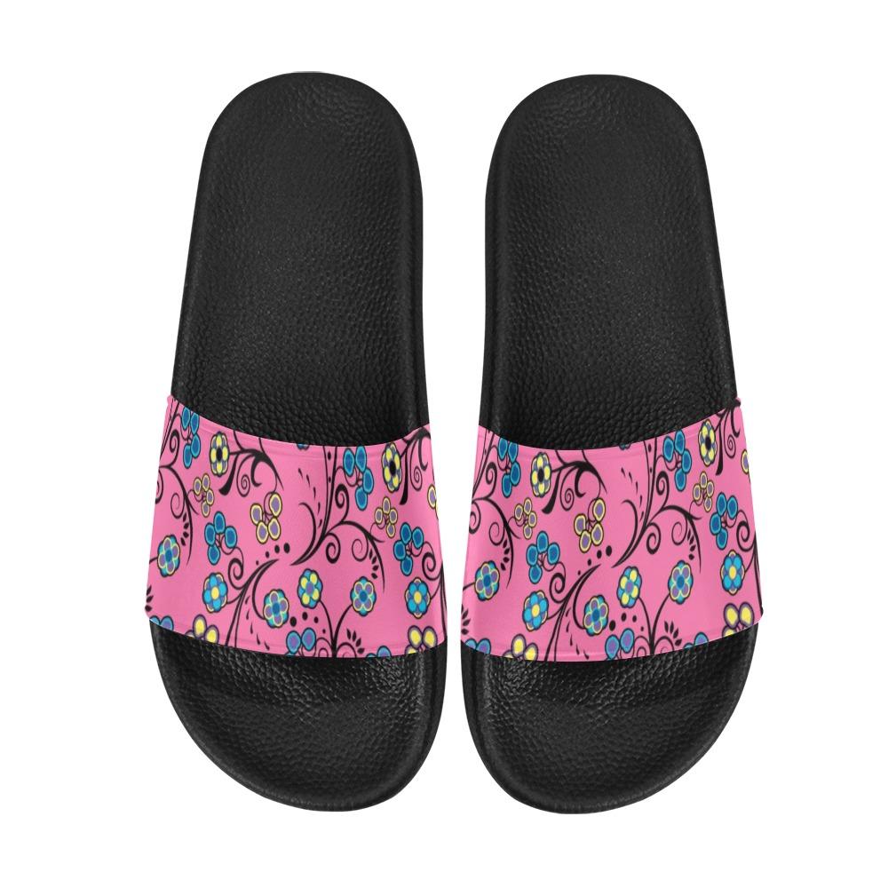 Blue Trio Bubblegum Women's Slide Sandals (Model 057) Women's Slide Sandals (057) e-joyer