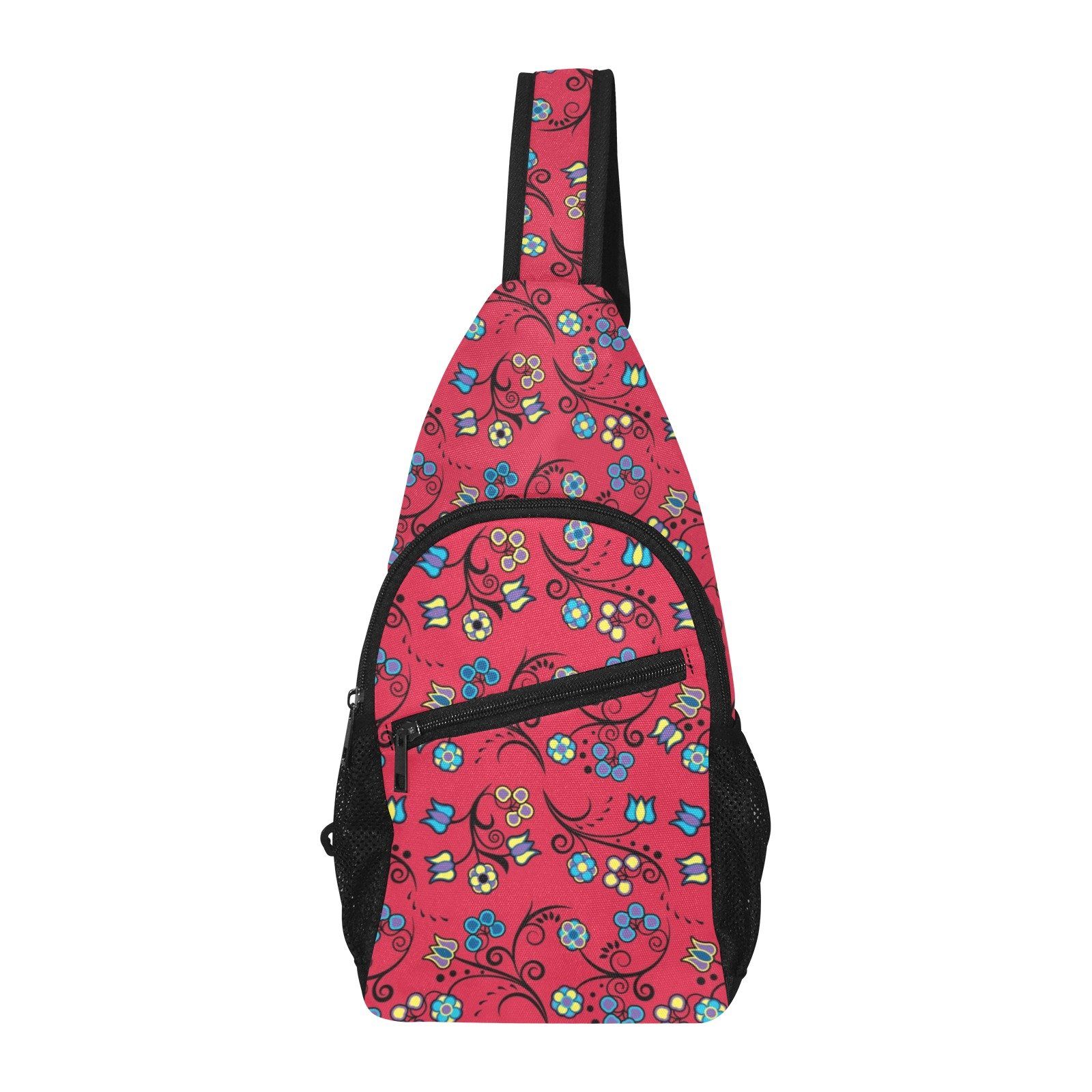 Blue Trio Cardinal All Over Print Chest Bag (Model 1719) All Over Print Chest Bag (1719) e-joyer 